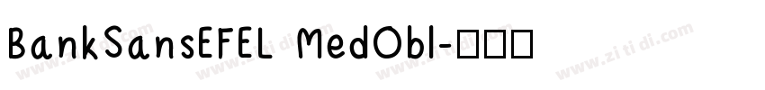 BankSansEFEL MedObl字体转换